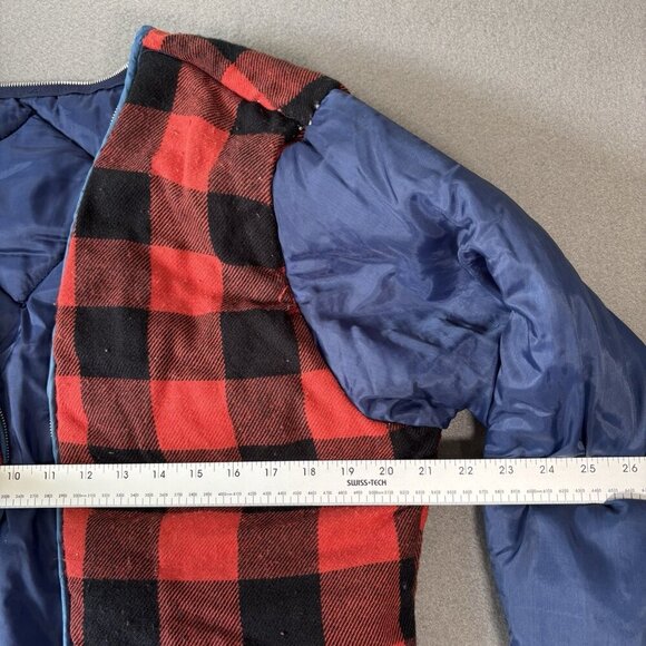 Vintage Cooper Collections Salties M Zip Off Jean Jacket Flannel Liner WPL 5924 - Picture 5 of 15